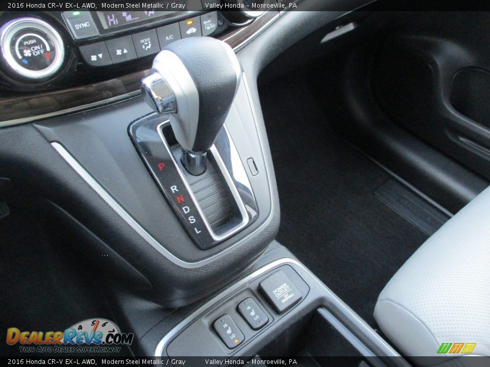 2016 Honda CR-V EX-L AWD Modern Steel Metallic / Gray Photo #17