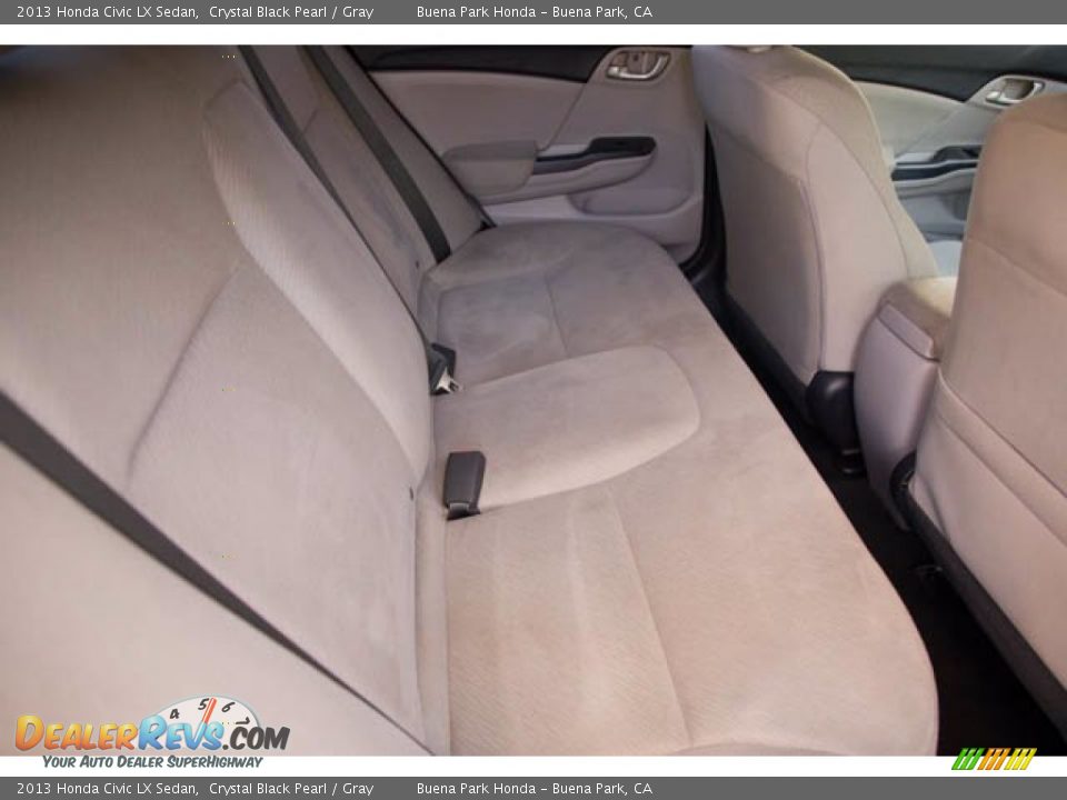 2013 Honda Civic LX Sedan Crystal Black Pearl / Gray Photo #20