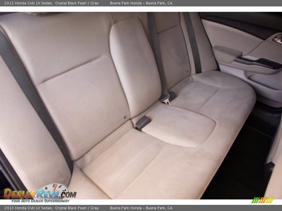 2013 Honda Civic LX Sedan Crystal Black Pearl / Gray Photo #21