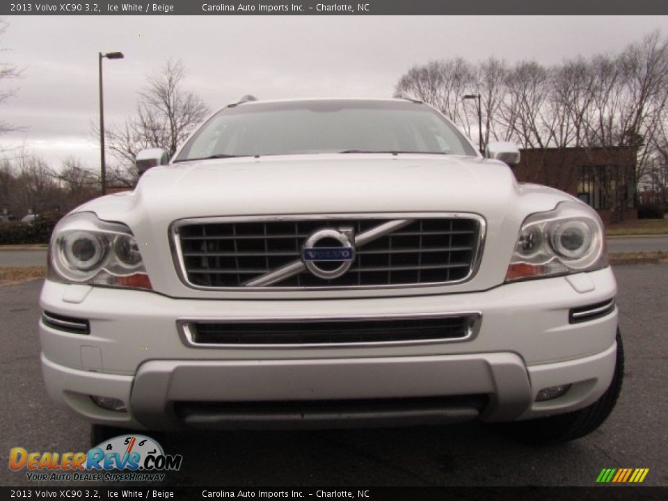 2013 Volvo XC90 3.2 Ice White / Beige Photo #4