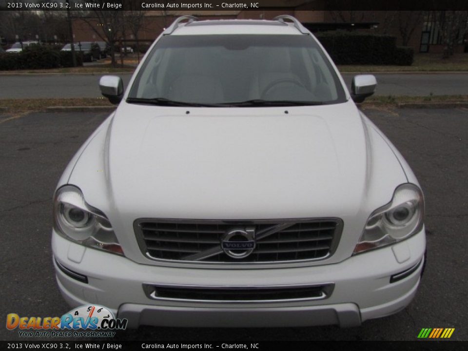 2013 Volvo XC90 3.2 Ice White / Beige Photo #5