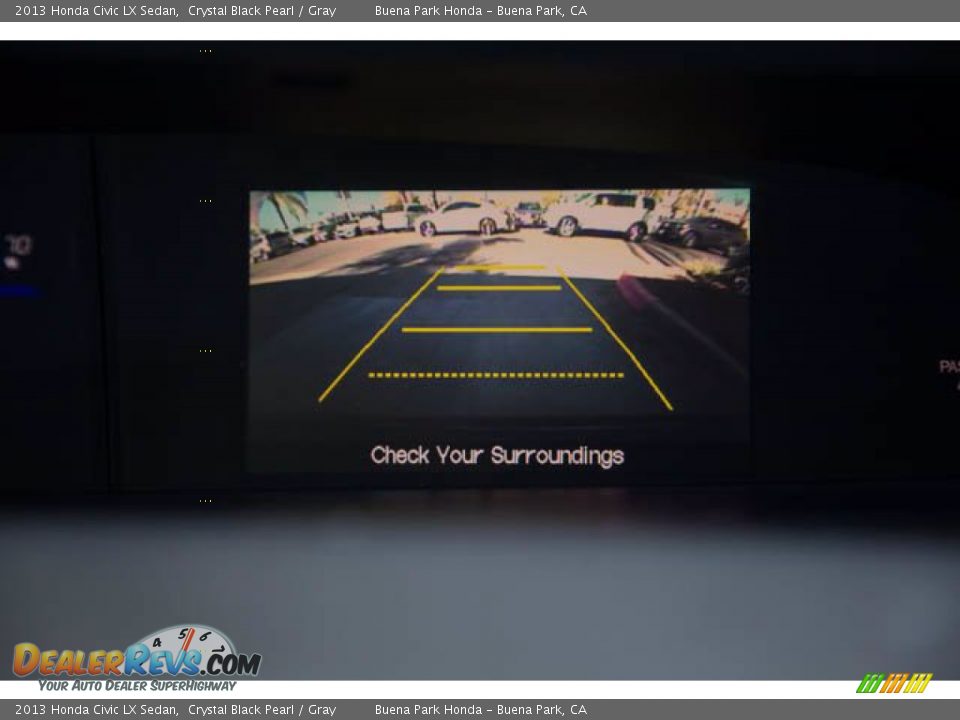 2013 Honda Civic LX Sedan Crystal Black Pearl / Gray Photo #25