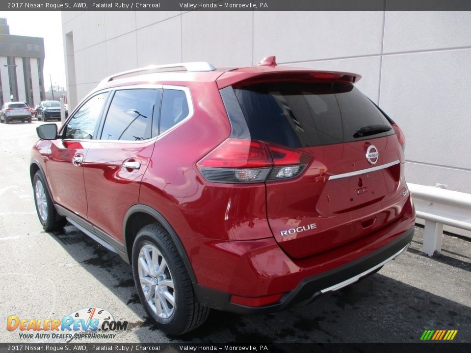 2017 Nissan Rogue SL AWD Palatial Ruby / Charcoal Photo #3