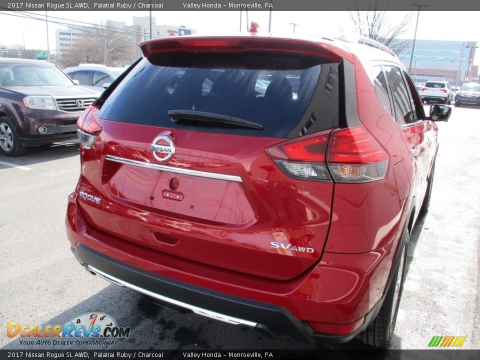 2017 Nissan Rogue SL AWD Palatial Ruby / Charcoal Photo #5