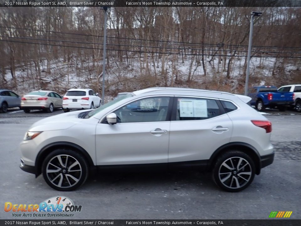 2017 Nissan Rogue Sport SL AWD Brilliant Silver / Charcoal Photo #6