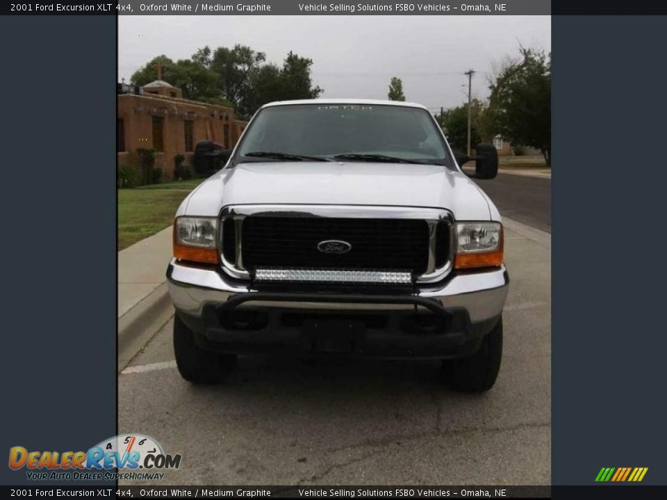 2001 Ford Excursion XLT 4x4 Oxford White / Medium Graphite Photo #6