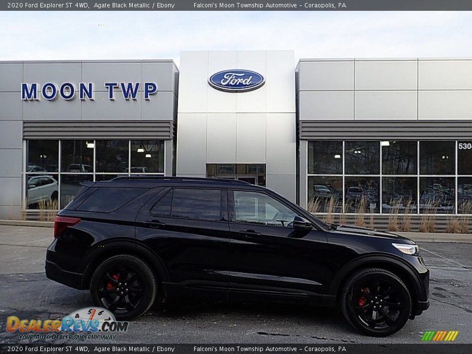 2020 Ford Explorer ST 4WD Agate Black Metallic / Ebony Photo #1