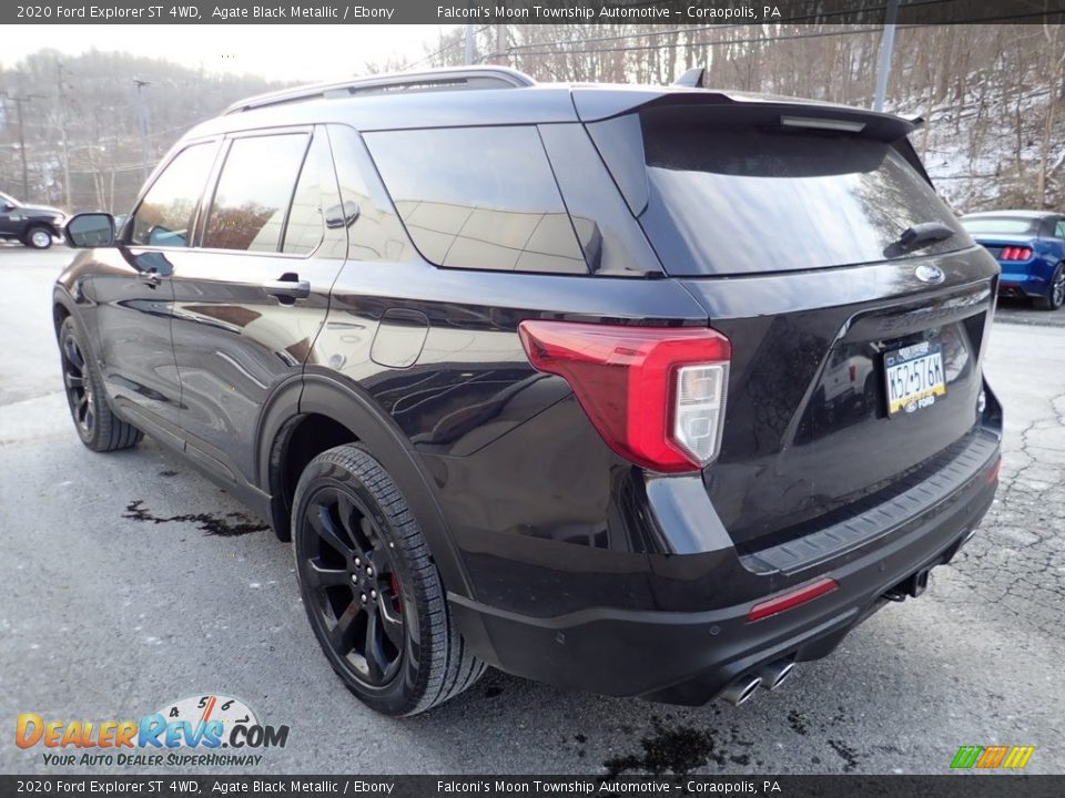 2020 Ford Explorer ST 4WD Agate Black Metallic / Ebony Photo #5