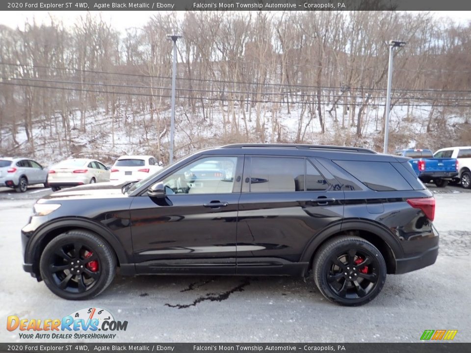 2020 Ford Explorer ST 4WD Agate Black Metallic / Ebony Photo #6