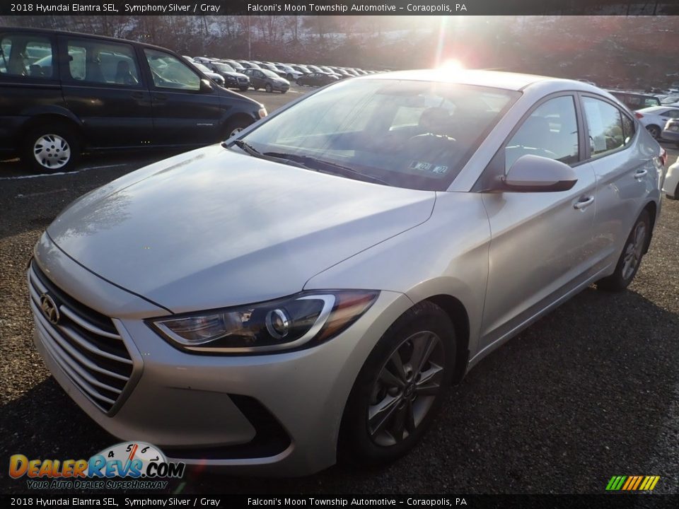 2018 Hyundai Elantra SEL Symphony Silver / Gray Photo #1