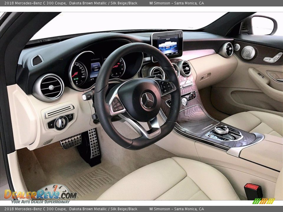 Silk Beige/Black Interior - 2018 Mercedes-Benz C 300 Coupe Photo #14