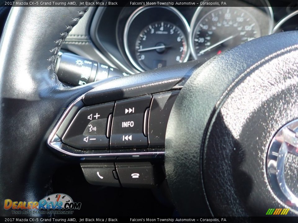 2017 Mazda CX-5 Grand Touring AWD Jet Black Mica / Black Photo #25