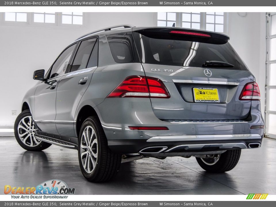 2018 Mercedes-Benz GLE 350 Selenite Grey Metallic / Ginger Beige/Espresso Brown Photo #3