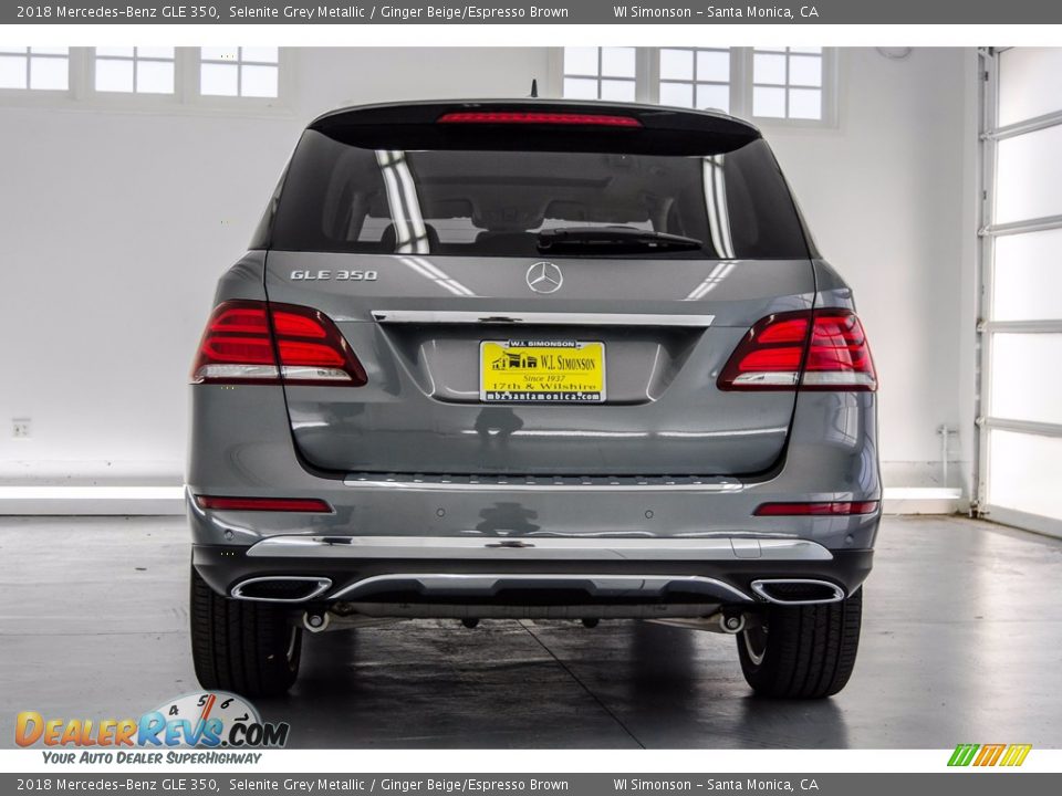 2018 Mercedes-Benz GLE 350 Selenite Grey Metallic / Ginger Beige/Espresso Brown Photo #4