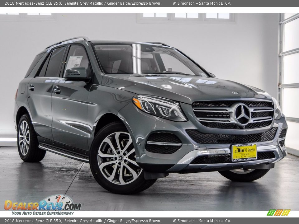 2018 Mercedes-Benz GLE 350 Selenite Grey Metallic / Ginger Beige/Espresso Brown Photo #12