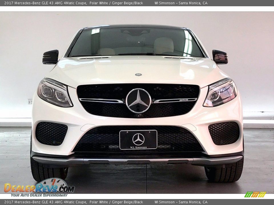 2017 Mercedes-Benz GLE 43 AMG 4Matic Coupe Polar White / Ginger Beige/Black Photo #2