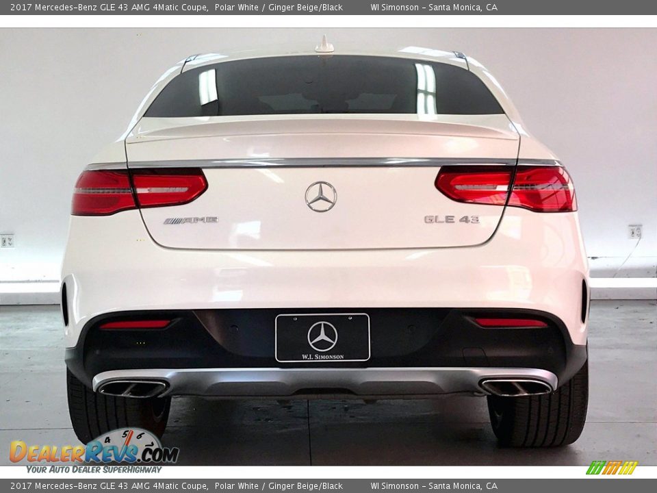 2017 Mercedes-Benz GLE 43 AMG 4Matic Coupe Polar White / Ginger Beige/Black Photo #3