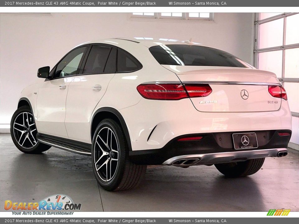 2017 Mercedes-Benz GLE 43 AMG 4Matic Coupe Polar White / Ginger Beige/Black Photo #10