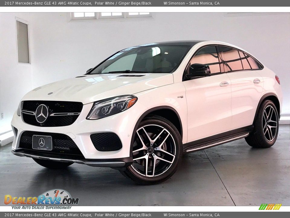 2017 Mercedes-Benz GLE 43 AMG 4Matic Coupe Polar White / Ginger Beige/Black Photo #12