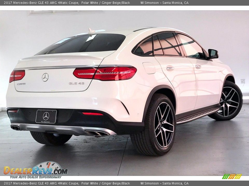 2017 Mercedes-Benz GLE 43 AMG 4Matic Coupe Polar White / Ginger Beige/Black Photo #13