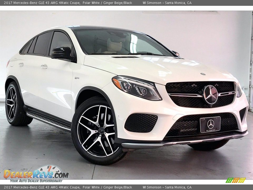 2017 Mercedes-Benz GLE 43 AMG 4Matic Coupe Polar White / Ginger Beige/Black Photo #34