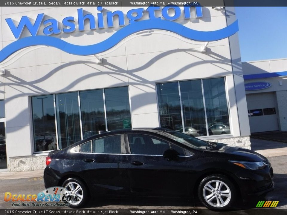 2016 Chevrolet Cruze LT Sedan Mosaic Black Metallic / Jet Black Photo #2