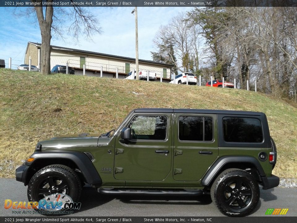 2021 Jeep Wrangler Unlimited Sport Altitude 4x4 Sarge Green / Black Photo #1