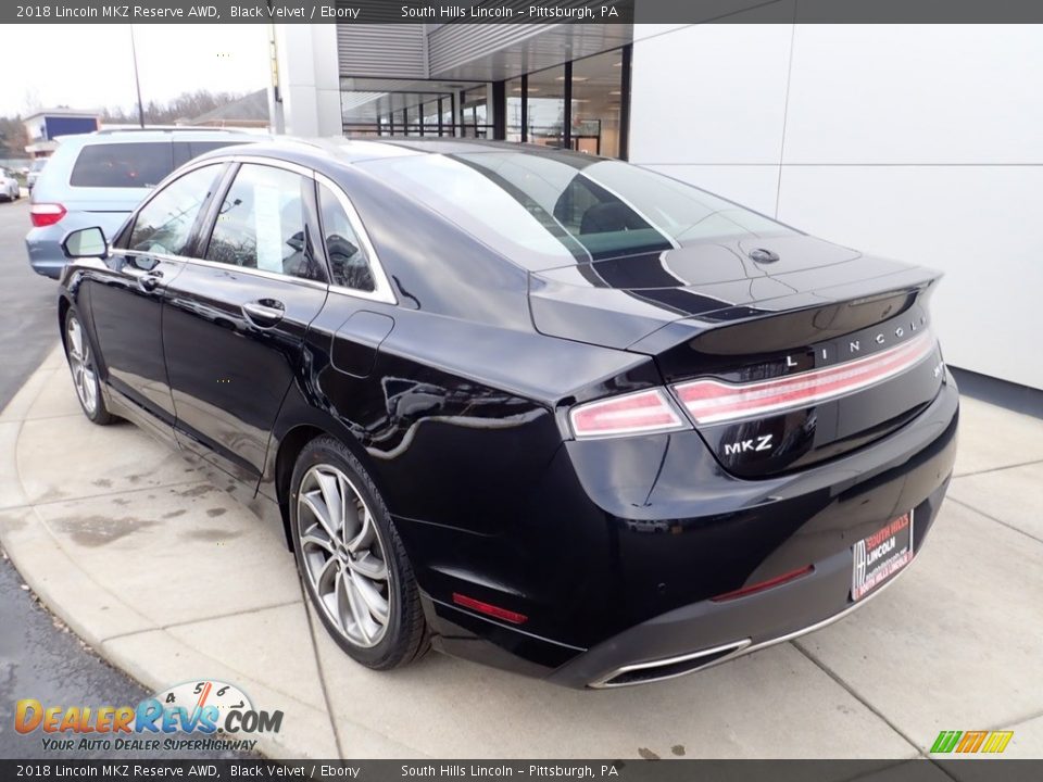 2018 Lincoln MKZ Reserve AWD Black Velvet / Ebony Photo #3