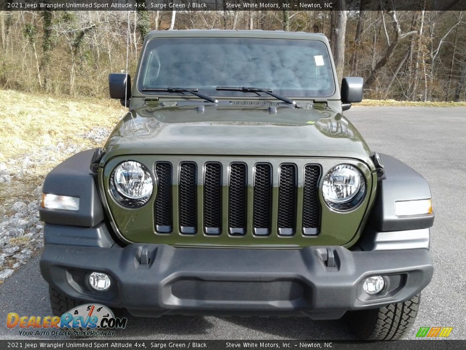 2021 Jeep Wrangler Unlimited Sport Altitude 4x4 Sarge Green / Black Photo #3