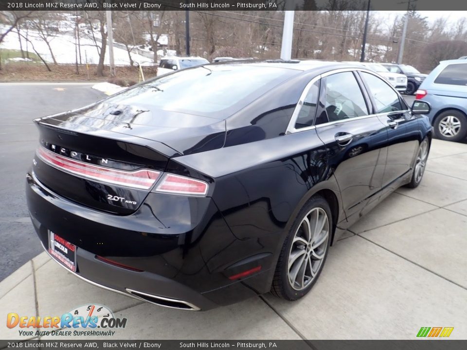 2018 Lincoln MKZ Reserve AWD Black Velvet / Ebony Photo #6