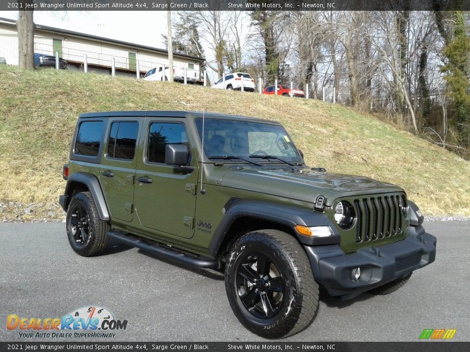 2021 Jeep Wrangler Unlimited Sport Altitude 4x4 Sarge Green / Black Photo #4