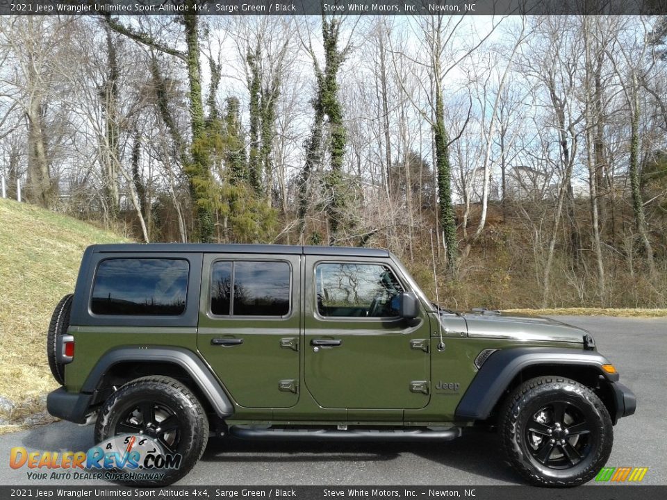 2021 Jeep Wrangler Unlimited Sport Altitude 4x4 Sarge Green / Black Photo #5