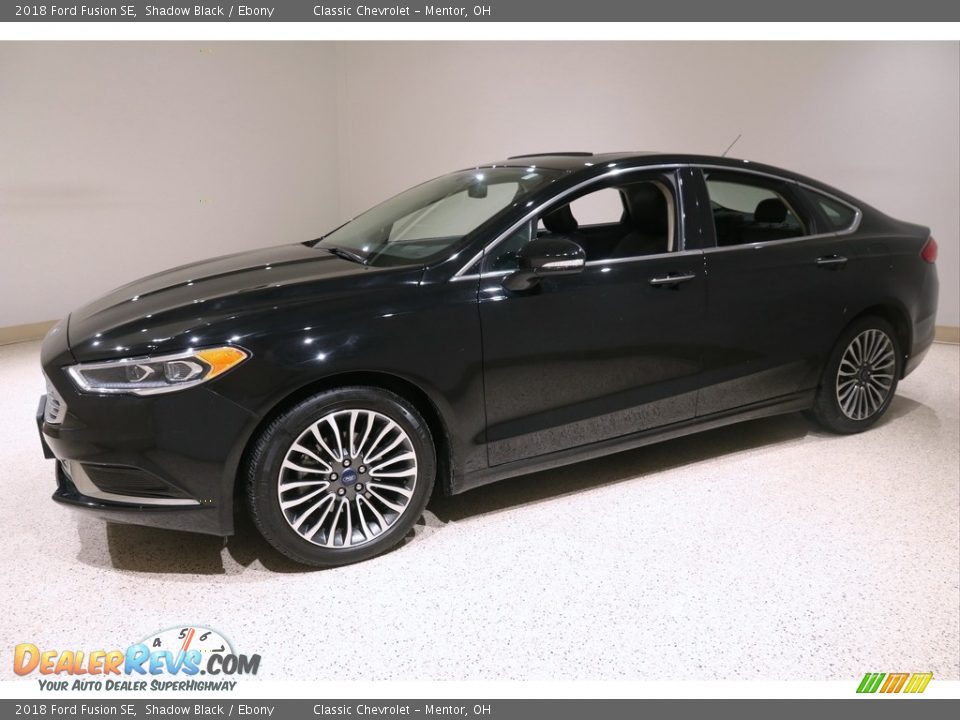 2018 Ford Fusion SE Shadow Black / Ebony Photo #3