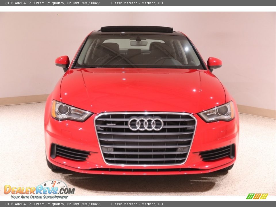 2016 Audi A3 2.0 Premium quattro Brilliant Red / Black Photo #2