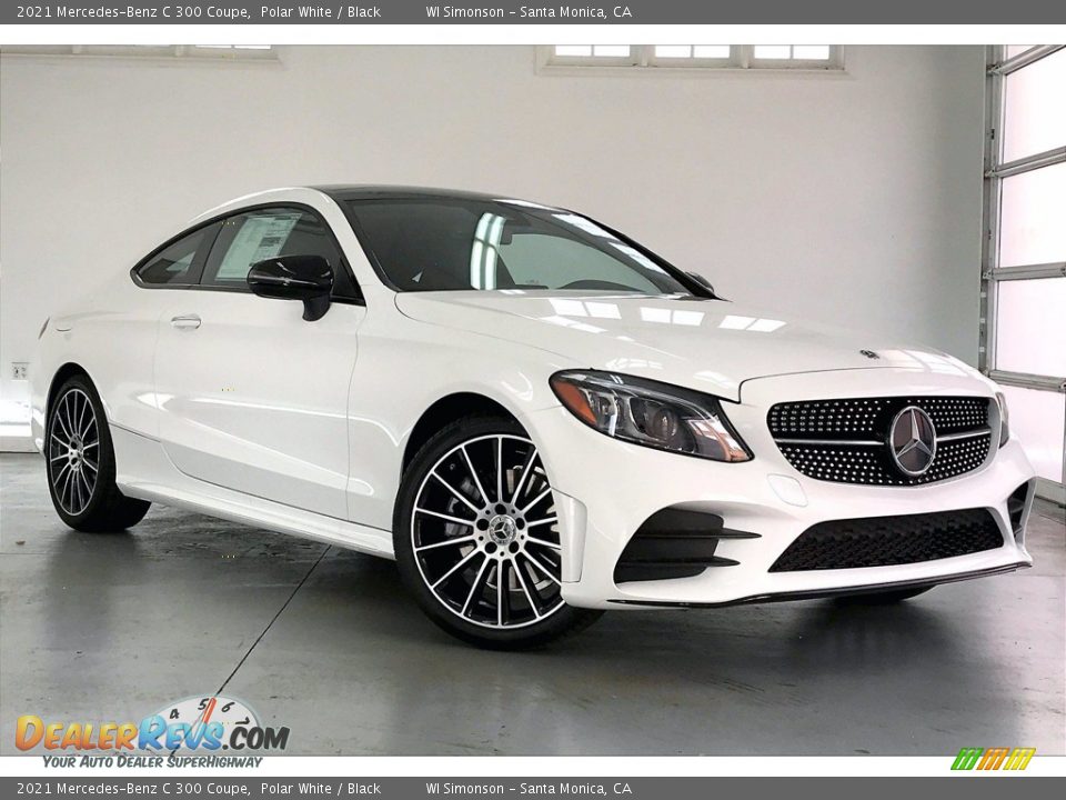 2021 Mercedes-Benz C 300 Coupe Polar White / Black Photo #12