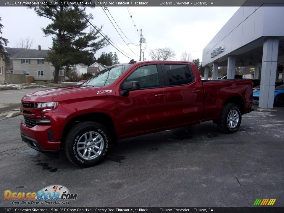 2021 Chevrolet Silverado 1500 RST Crew Cab 4x4 Cherry Red Tintcoat / Jet Black Photo #1