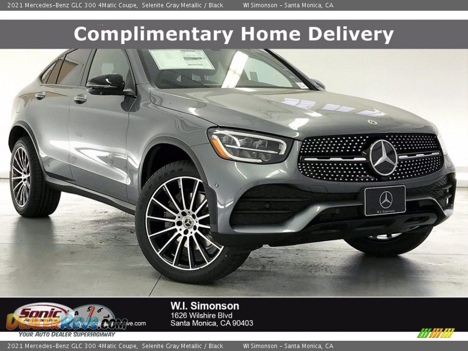 2021 Mercedes-Benz GLC 300 4Matic Coupe Selenite Gray Metallic / Black Photo #1