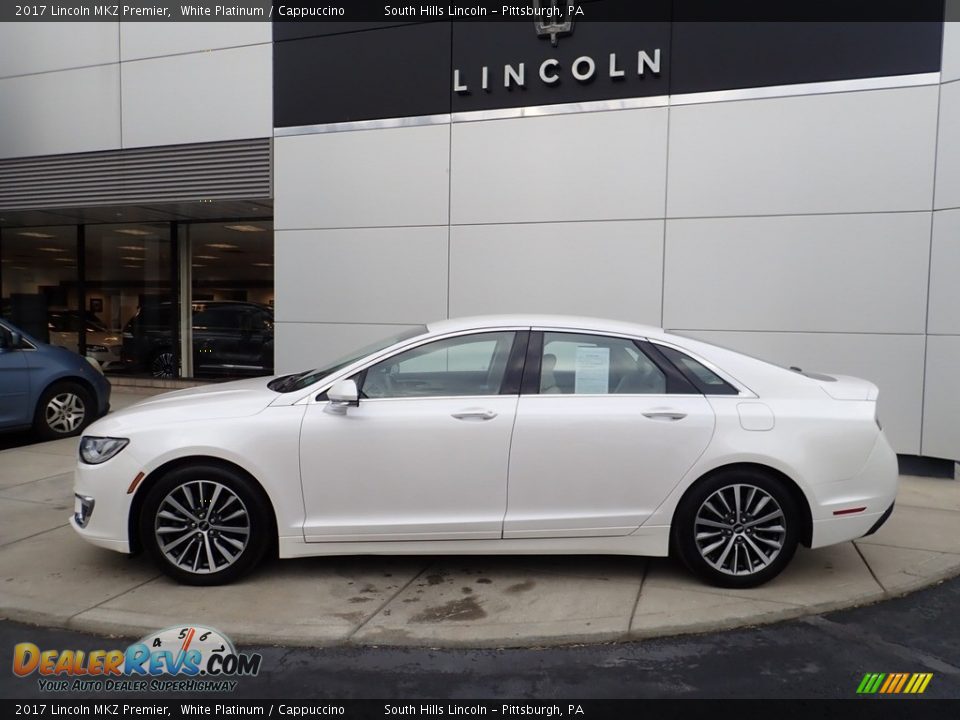 2017 Lincoln MKZ Premier White Platinum / Cappuccino Photo #2