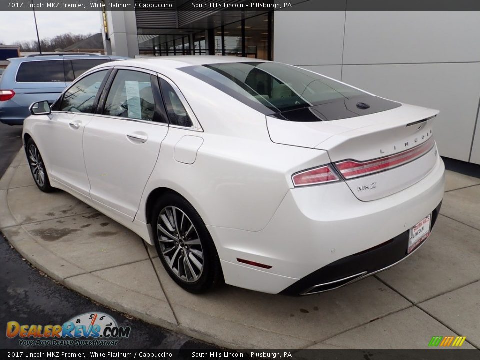 2017 Lincoln MKZ Premier White Platinum / Cappuccino Photo #3