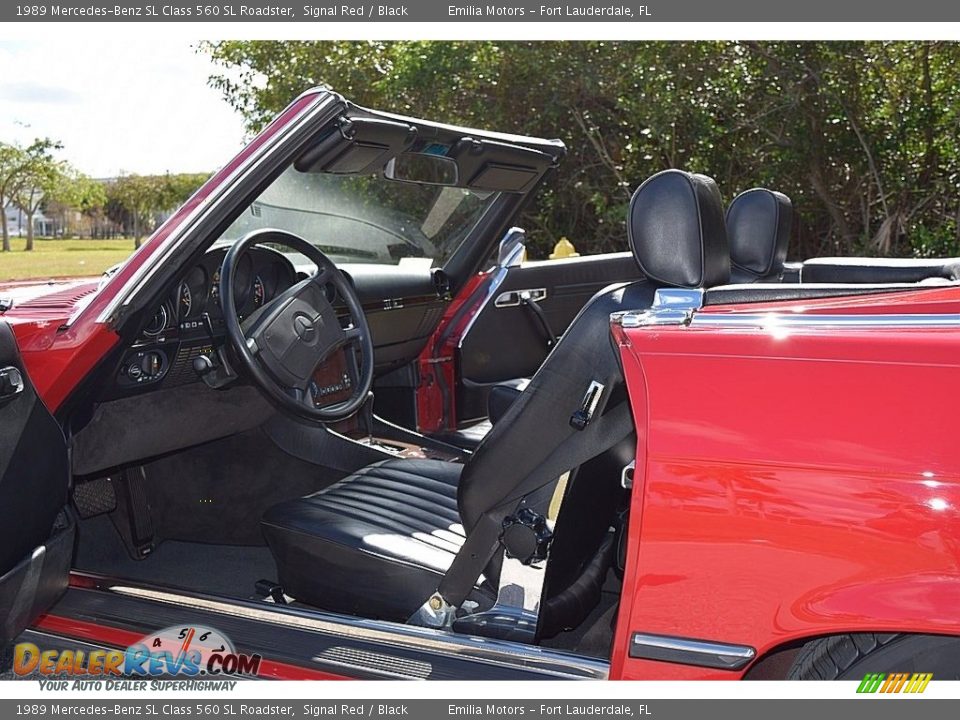 1989 Mercedes-Benz SL Class 560 SL Roadster Signal Red / Black Photo #33