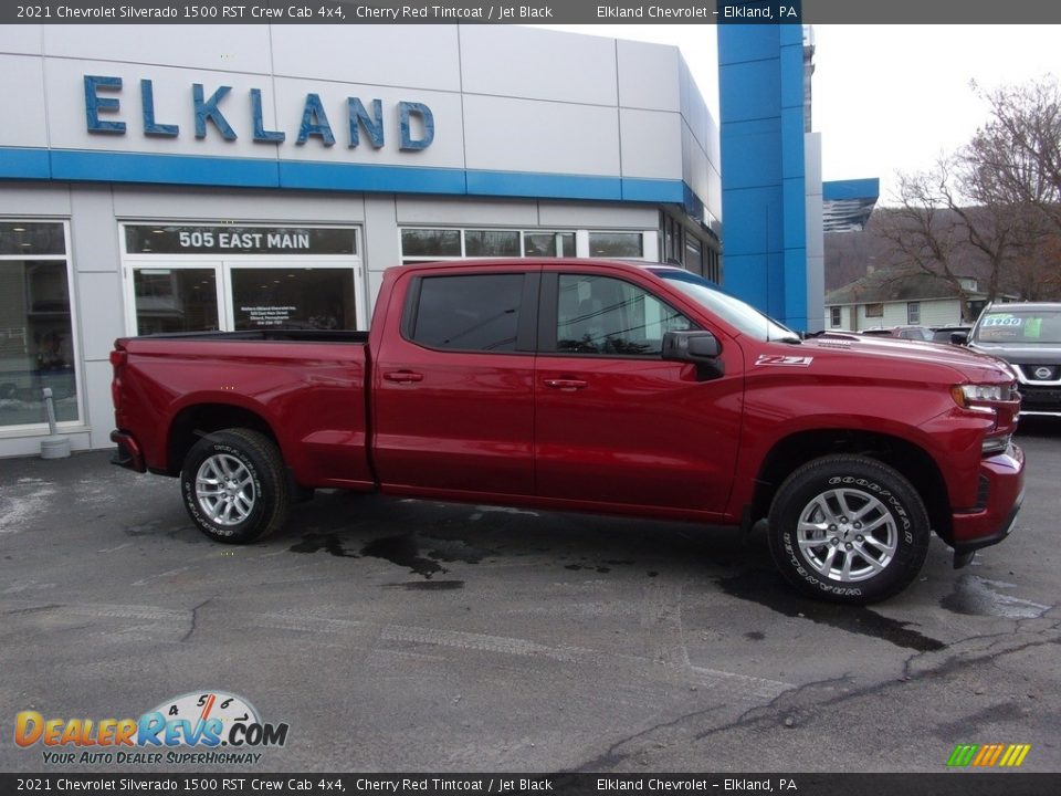 2021 Chevrolet Silverado 1500 RST Crew Cab 4x4 Cherry Red Tintcoat / Jet Black Photo #3