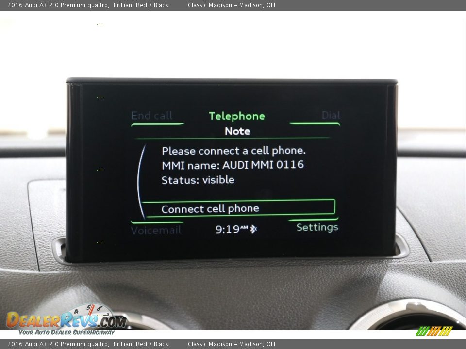 2016 Audi A3 2.0 Premium quattro Brilliant Red / Black Photo #12