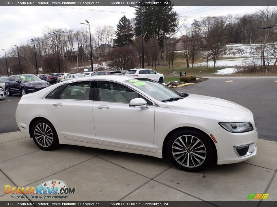 2017 Lincoln MKZ Premier White Platinum / Cappuccino Photo #7