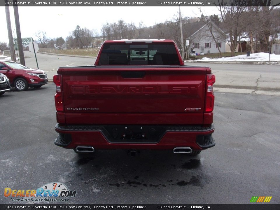 2021 Chevrolet Silverado 1500 RST Crew Cab 4x4 Cherry Red Tintcoat / Jet Black Photo #6