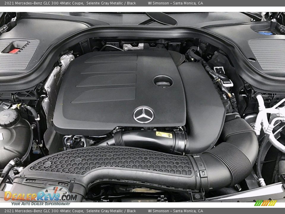 2021 Mercedes-Benz GLC 300 4Matic Coupe Selenite Gray Metallic / Black Photo #8