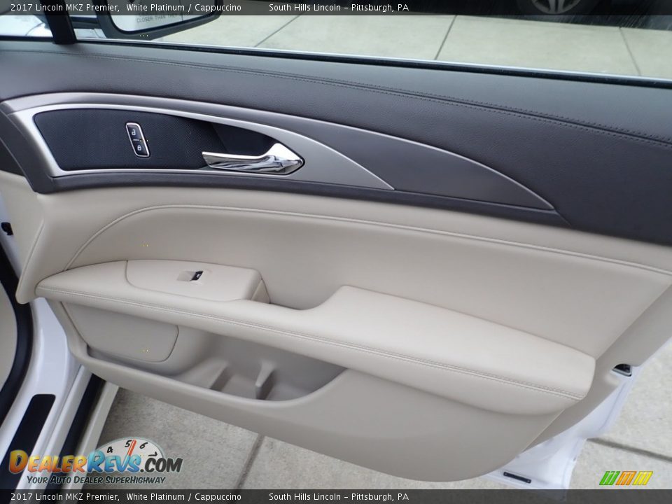 2017 Lincoln MKZ Premier White Platinum / Cappuccino Photo #14