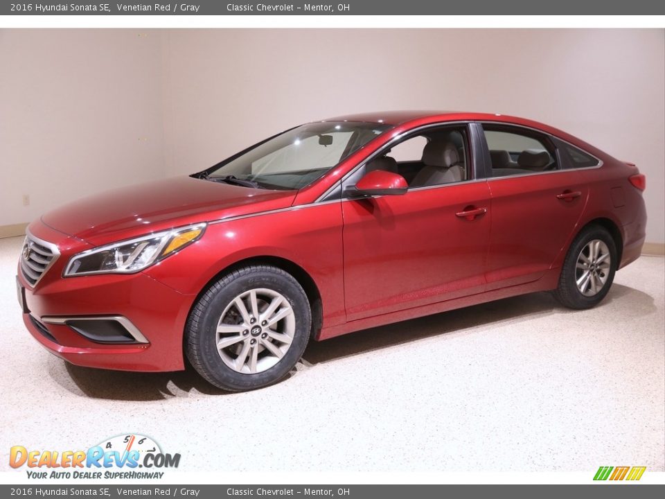 2016 Hyundai Sonata SE Venetian Red / Gray Photo #3