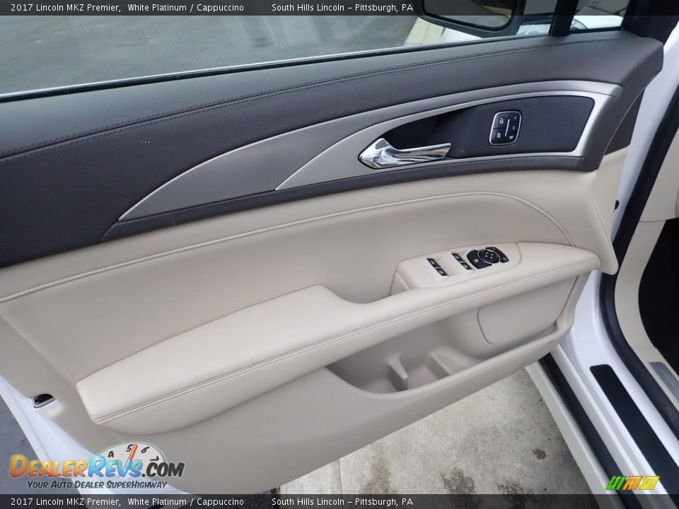 2017 Lincoln MKZ Premier White Platinum / Cappuccino Photo #19