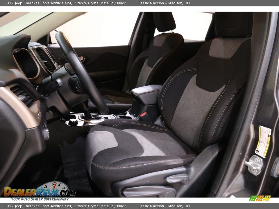 2017 Jeep Cherokee Sport Altitude 4x4 Granite Crystal Metallic / Black Photo #5