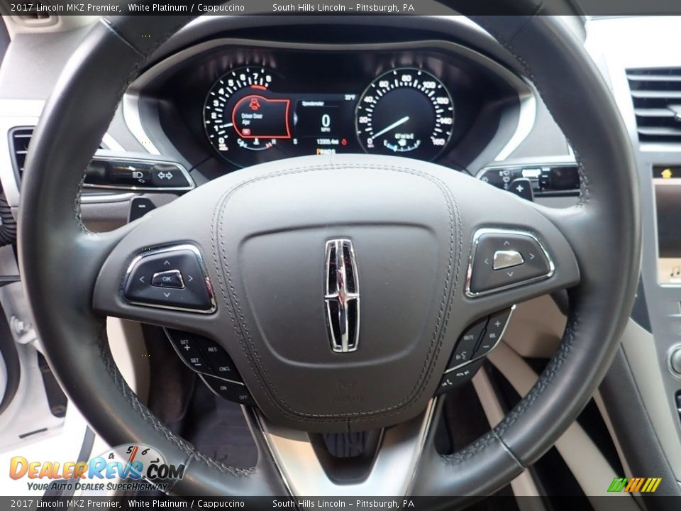 2017 Lincoln MKZ Premier White Platinum / Cappuccino Photo #21